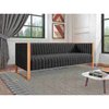 Manhattan Comfort Trillium Sofa in Black and Rose Gold SF009-BK